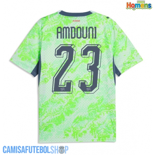 Camisa de time de futebol Suíça Zeki Amdouni #23 Replicas 2º Equipamento Mundo 2026 Manga Curta